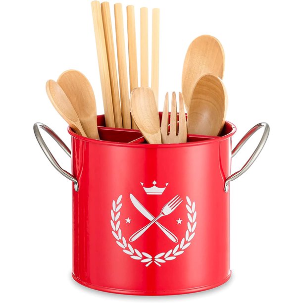 Borke Kitchen Utensil Holder for Countertop Extra Large Cooking Utensil