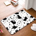 thumbnail image 6 of 1pc Cute Black & White  Rug Suitable for Bedroom, Living Room, Kitchen, Bathroom - Non-Slip Rubber Backing, Machine Washable with Kitten, Indoor/Outdoor Entry Mat for Front Door, Bedside, 6 of 15