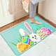 thumbnail image 1 of Tapete de Entrada para El Día de Pascua - Tapete para La Puerta Principal - Alfombra de Baño Súper Absorbente de Secado Rápido - Base de Goma Antideslizante, Lavable - Verde, 40X60 Cm, 1 of 7