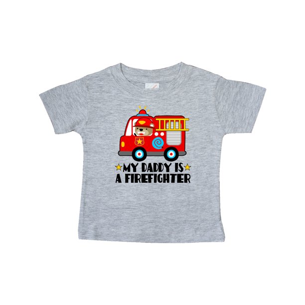 Fireman Daddy is a Firefighter Baby T-Shirt - Walmart.com - Walmart.com