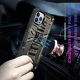 thumbnail image 4 of Camouflage Magnetic Kickstand Case for Apple iPhone 14 Pro, Military Grade Heavy Duty Shockproof Protection Army Camo Phone Cover Case for iPhone 14 Pro MC Army Green, 4 of 13