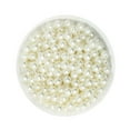 thumbnail image 2 of 500 unids 6 mm redondo Plástico Sunnimix imitación perla espaciador perlas bricolaje arte blanco, 2 of 5