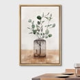 thumbnail image 2 of wall26 Framed Canvas Print Wall Art Brown Pastel Watercolor Forest Leaf Glass Vase Nature Wilderness Illustrations Modern Art Farmhouse/Country for Living Room, Bedroom, Office - 24"x36" Na, 2 of 5