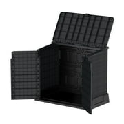 Duramax CedarGrain StoreAway 850 Liter Outdoor Deck Storage Shed, Gray