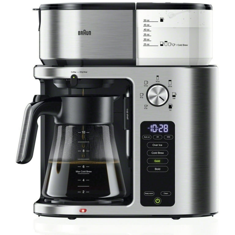 Braun MultiServe Drip Coffee, Single Serve Brewer, KF9270SI