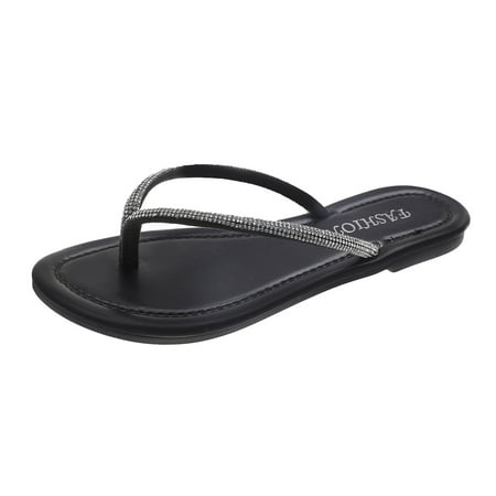

Slippers For Womens Fashion Summe Strap Flat Flip Flops Casual Comfortable