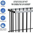 thumbnail image 3 of Large Wrap Holder Metal Hanging Basket Cupboard Door/Cabinet Door/Pantry Door/Wall Mounted Storage Basket Self Adhesive Storage Basket for Kitchen Organization No Drilling Required Black, 3 of 7