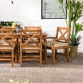 thumbnail image 4 of Pemberly Row Acacia Wood Patio 7-Piece Dining Set in Brown, 4 of 8