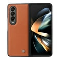 thumbnail image 3 of Elehold PU Leather Case for Samsung Galaxy Z Fold 4 7.6 inch Ultra Slim Luxury Leather and Soft TPU with Shockproof Lens Screen Protection Support Wireless Charging Phone Cover Folding Case,Brown, 3 of 8
