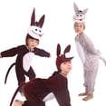 thumbnail image 5 of Disfraz de burro marrón de dibujos animados para niños y niñas, disfraz de Halloween, Navidad, actuación en el escenario, 5 of 5