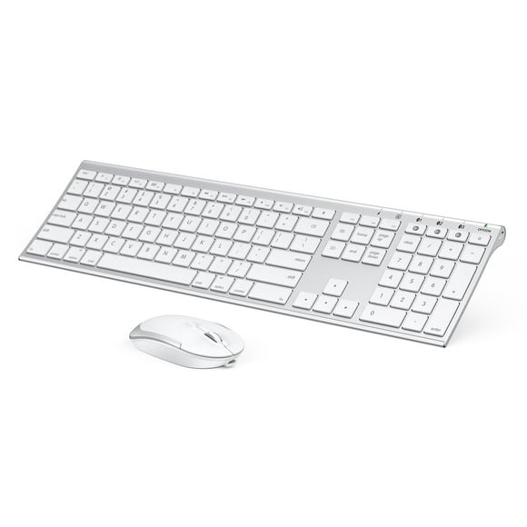 Bluetooth Keyboard Mouse for Mac, Ultra Slim Wireless Keyboard Mouse Combo for Mac, Multi-Device, Full Size, Rechargeable, for MacBook Pro, MacBook Air, iMac, iPad