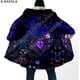 thumbnail image 3 of Capa de sueño con estampado 3D de mariposa Rosa oscura para hombres, abrigo grueso y cálido con capucha, abrigo de lana a prueba de viento, bata, manta, 1, 3 of 4