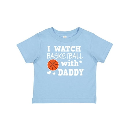 

Inktastic I Watch Basketball with Daddy Gift Baby Boy T-Shirt