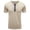 Khaki, variant on Diufon Men's T Shirts Short Sleeve Casual Basic Tee Summer Casual Stretch Button V Neck Soild Color Tops