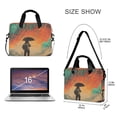 thumbnail image 3 of FORMRS 16" Laptop Bag Carrying Sleeve Case with Handle Travel Shoulder Briefcase, Astronaut in Rain, 3 of 8