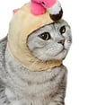 thumbnail image 2 of Pet Hat Light Weight Polyester Soft Comfortable Portable Cute Cat Cap for Cats Dogs Flamingo, 2 of 5