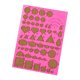 thumbnail image 3 of Herramienta de dibujo de regla DIY, plantilla portátil hecha a mano, plantilla de filigrana de diferentes formas, herramienta de papel para filigrana Rosa Macarena tablero de quilling de papel, 3 of 8