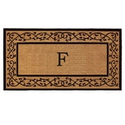 Calloway Mills Coir Abbington Monogram Doormat 3' x 6' (Letter F)