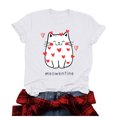 thumbnail image 3 of Tbopshirt Valentine's Day T-Shirts for Women Tees,Plus Size Womens Tops,Women Valentines Day Short Sleeve Heart Printed T-Shirt Novelty Graphic S-XXXL, 3 of 4