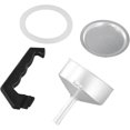 thumbnail image 2 of 1Set Espresso Coffee Moka Pot Replacement Parts, Handle,Gasket Seal,Funnel,Filter, Mocha Pot Accessories Set(9 Cup), 2 of 8