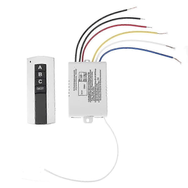 Interruptor de control remoto inalámbrico de 3 vías (encendido/apagado) de 220 V para lámparas, interruptor de control remoto inteligente para el hogar, receptor y transmisor