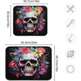 thumbnail image 3 of FREEAMG Skull with Colorful Flower Dish Drying Mat for Kitchen, 18 x 24 Inch Microfiber Absorbent Dish Drying Pad, Kitchen Counter Protect Mats, 3 of 7