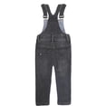 thumbnail image 2 of KIDSCOOL SPACE Baby Little Boys Slim Fit Jeans,Toddler Ripped Bib Pocket Fashion Denim Overalls,Grey,2-3 Years, 2 of 7