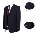 thumbnail image 3 of P&L Men's Slim Fit Suit 2 Piece Business Wedding Prom Tux Blazer & Pants, 3 of 5