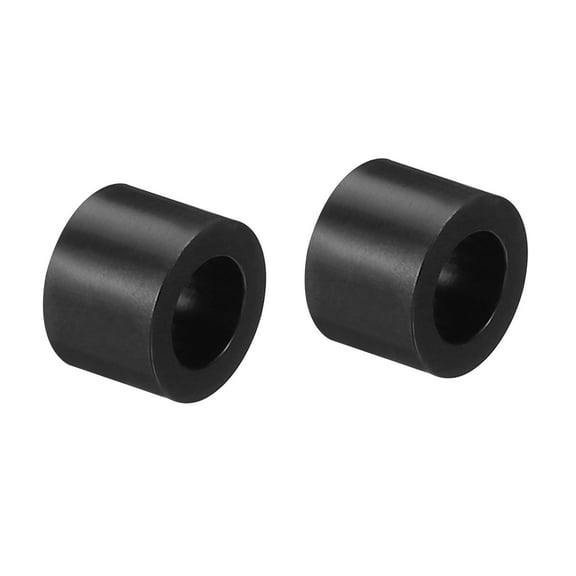 Uxcell Round Spacer Washer, 200 Pack Nylon 4.2mm ID x 7mm OD x 5mm L for M4 Screws Block, Black