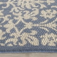 thumbnail image 5 of SAFAVIEH Courtyard Yvette Floral Indoor/Outdoor Area Rug, 6'7" x 6'7" Square, Blue/Natural, 5 of 10