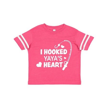 

Inktastic I Hooked Yaya s Heart with Fishing Rod Gift Toddler Boy or Toddler Girl T-Shirt