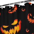thumbnail image 3 of Black Halloween Pumpkin Faces Shower Curtain 36"x72" ,Bathroom Decorative Shower Curtains Set with 12 Hooks,Modern Waterproof Washable Shower Curtain, 3 of 6