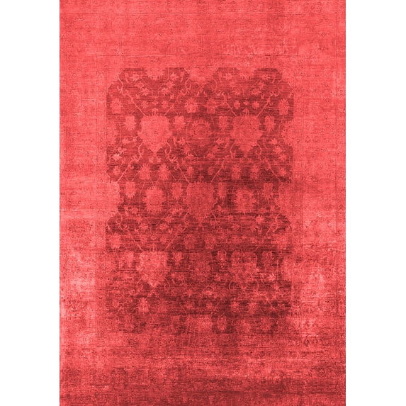 Ahgly Company Indoor Rectangle Oriental Red Traditional Area Rugs, 5' x 7'