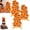 3pcs, variant on Basketball Balloons with Self Standing Foil Columns, 3.5 ft Sports Party Decor