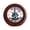 Silver_Burgundy wooden seat, variant on Perspective Wall Clocks Wood Vintage Clock With Visible Internal Rotating Gear 7inch Diameter Wall Clock