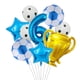 thumbnail image 2 of Trofeo dorado de 9 piezas, globo de aluminio de fútbol, decoraciones para fiesta de cumpleaños, juguetes para niños, regalos, suministros para fiestas temáticas deportivas de fútbol para adultos, 2 of 5