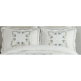 thumbnail image 5 of Modern Heirloom Heather White/Blue Floral Embroidered Bedspread, Queen, All Ages, 5 of 6