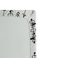 thumbnail image 2 of Ambesonne Black White Fitted Sheet, Sketch Shape, Queen Size, Black and White, 2 of 2