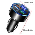 thumbnail image 3 of Cargador Adaptador 4 Puertos USB + 1 Puertos PD Cargador de Coche Cargador Rápido de Teléfono de Coche con Pantalla de Luz LED, 3 of 7