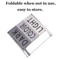 thumbnail image 3 of Large Folding Laundry Basket Clothes Bin Organiser Light & Dark 3 Section Hamper, 3 of 6