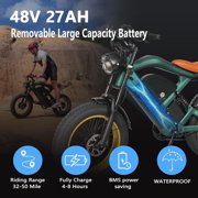SMARTRAVEL 20 Fat Tire Off‑Road E‑Moto for Adults,1500W 48V 27Ah UL2849, GPS APP Control, 32MPH Max Speed E dirt bike