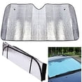 thumbnail image 1 of Parasol para parabrisas de coche, visera reflectante plegable, 55x27x0,01 pulgadas, parachoques delantero para visera, 1 of 5