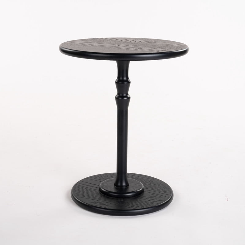 Mainstays Round Pedestal Drink Table, Black