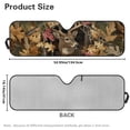 thumbnail image 7 of Uorisanigo Front Windshield Sunshade Camo Deer Hunter Car Sun Shade Fit for 1997-2017 Jeep Wrangler Rubicon Sahara TJ JK JKU 2/4 Doors, Foldable Blocks UV Rays Keep Vehicle Cooler, 7 of 7