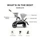 thumbnail image 3 of Cybex Gazelle S Stroller, Modular Double Stroller for Infant and Toddler, Includes Detachable Shopping Basket, Over 20+ Configurations, Folds Flat for Easy Storage, Lava Grey, 3 of 5