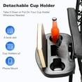 thumbnail image 5 of Nazhura Adjustable Zero Gravity Chair with Pillow and Cup Holder - Set of 2 Khaki, 5 of 8