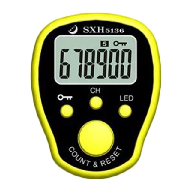 Vonky Mini Stitch Marker Row Counter LCD Electronic ring digit stitch maker Digital Tally Counter Sewing Knitting Weave Tool