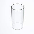 thumbnail image 1 of Large Size Hurricane Candle Holder Glass, Glass Cylinder Open Both Ends, Open Ended Hurricane, Glass Lamp Shade Replacement Multiple Specifications (4'' wide x 4'' tall), 1 of 1