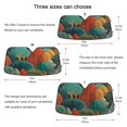 thumbnail image 5 of Iauyy Foldable Windshield Sun Shade for Cars, Interior Sun Protection for car UV Protection for Sedan/SUV/Truck, (S/M/L) Strange Tree, 5 of 8