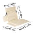 thumbnail image 3 of Outdoor Folding Chair,Portable Aluminum Alloy Garden Beach Lounger and Camping Chair,Lightweight Backrest Mat for Patio,Lawn or Picnic,Comfortable Seating for Outdoor Activities-Khaki, 3 of 6